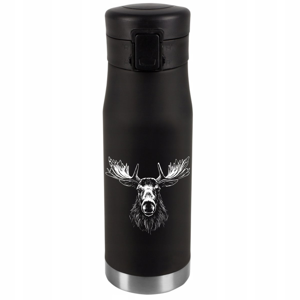 Kubek Termiczny Personalizacja Prezent Imieniny Urodziny Srebrny ŁOŚ 057