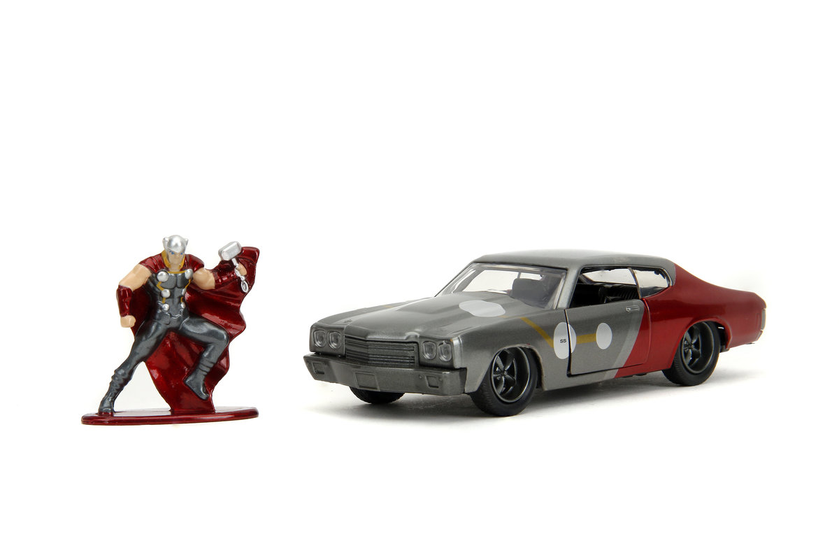 JADA 1970 CHEVROLET CHEVELLE SS + FIGURKA THOR AVENGERS 1:32 253223019