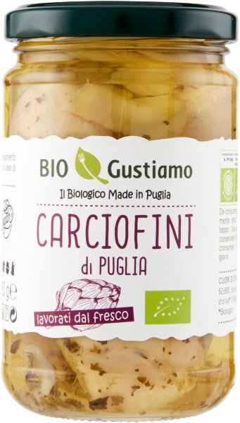 Karczochy di Puglia in Olio Extravergine d'Oliva 280g - Bio Gustiamo