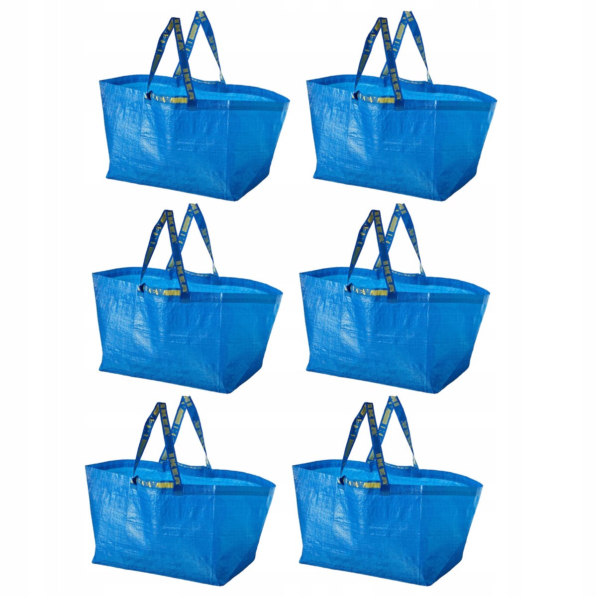 TORBA IKEA FRAKTA 71L NA ZAKUPY MOCNA 6 SZT.