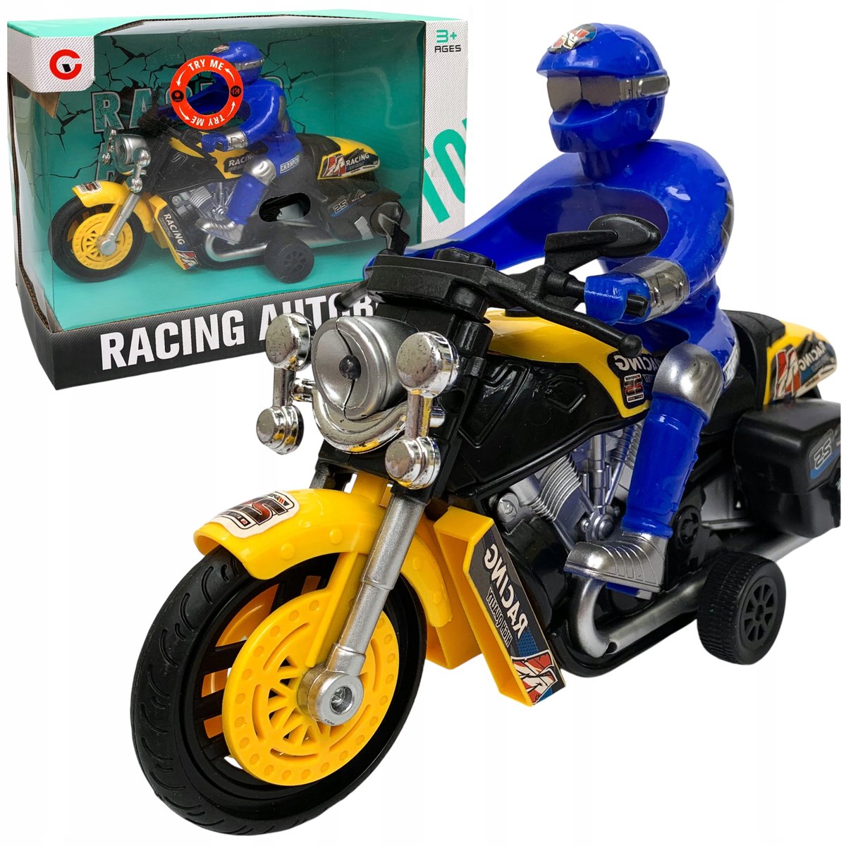 Zabawkowy Motor na Baterie dla Dzieci. ścigacz. motocykl. motorek jeżdżący.