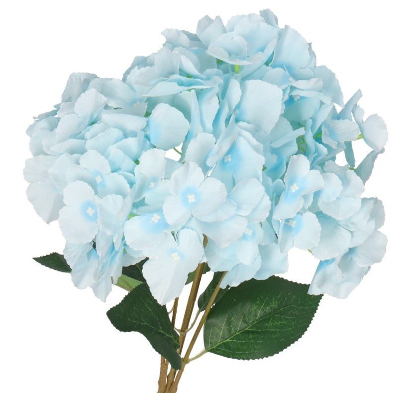 Sztuczne Kwiaty Rośliny Bukiet Hortensja Jak Żywa 44Cm