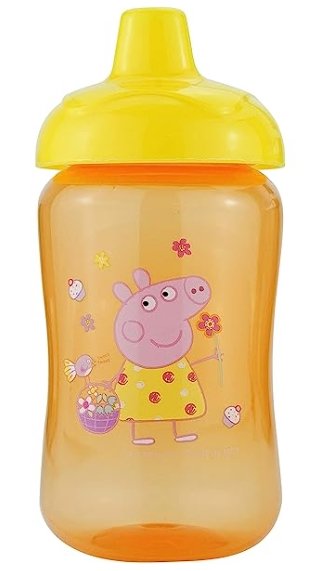 Peppa Pig, Butelka z dziubkiem dla dzieci 6m+, 1 sztuka