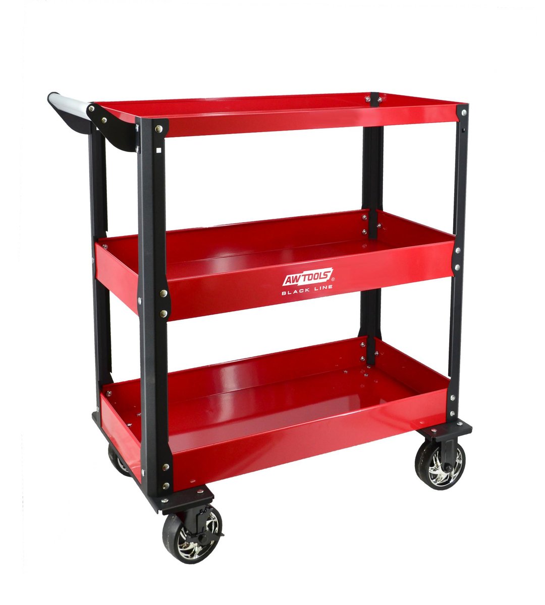 Awtools wózek warsztatowy metalowy 3 poziomy / 150kg.