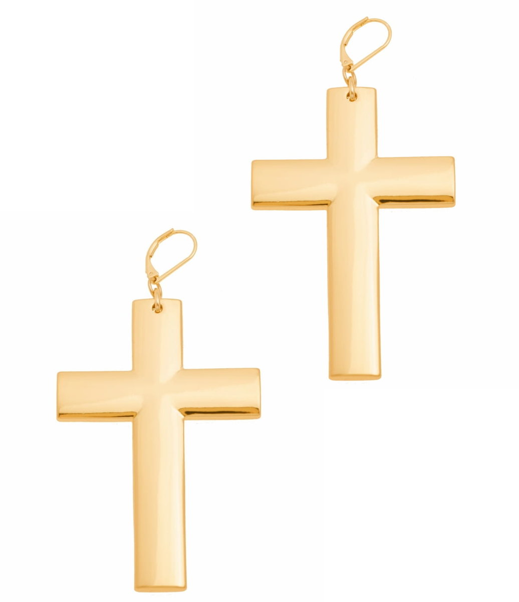 Kolczyki krzyże XXL (P21/WIO/25AU)