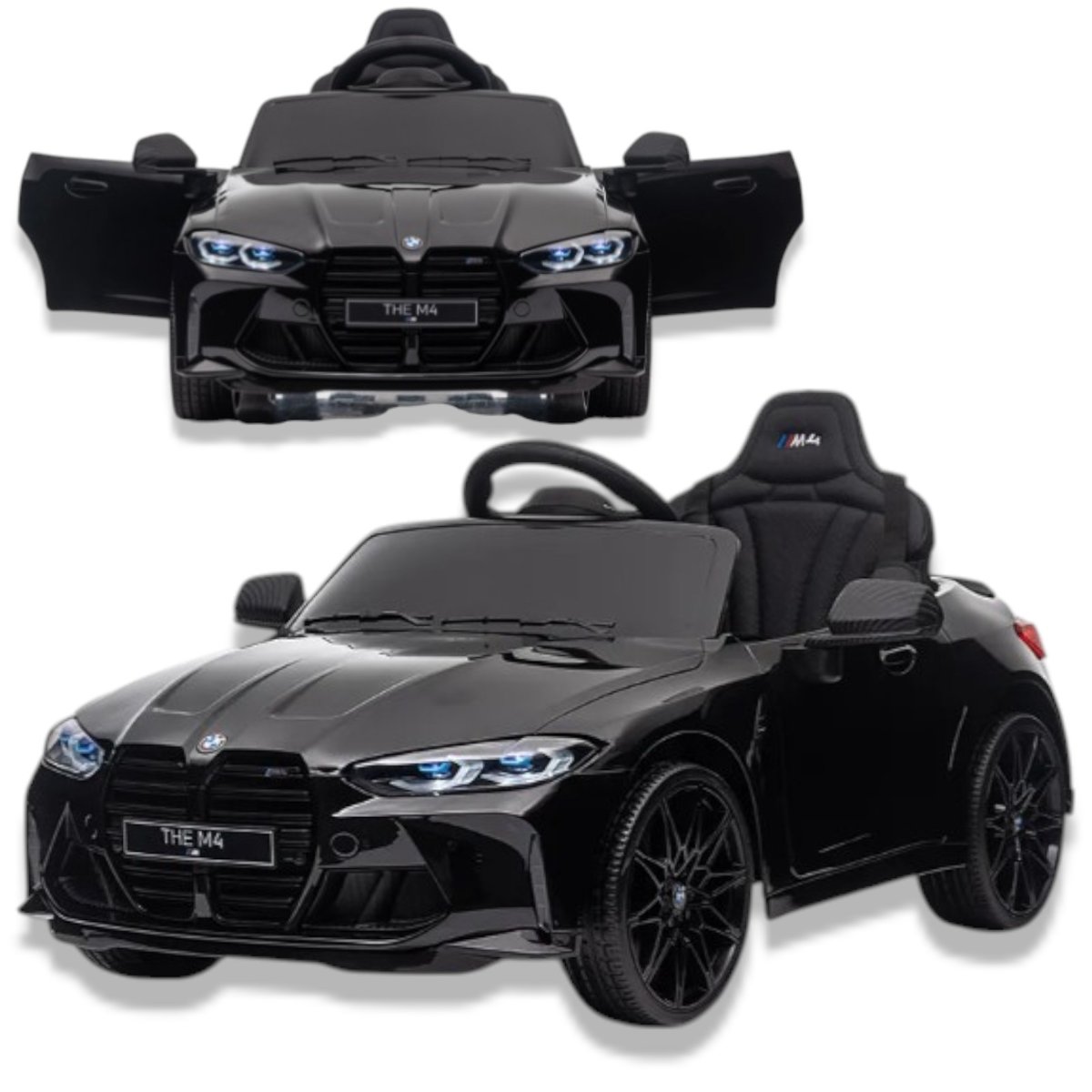 Auto na akumulator BMW M4 Czarne dla dzieci Samochód elektryczny Autko dla dziecka Zabawka sterowana