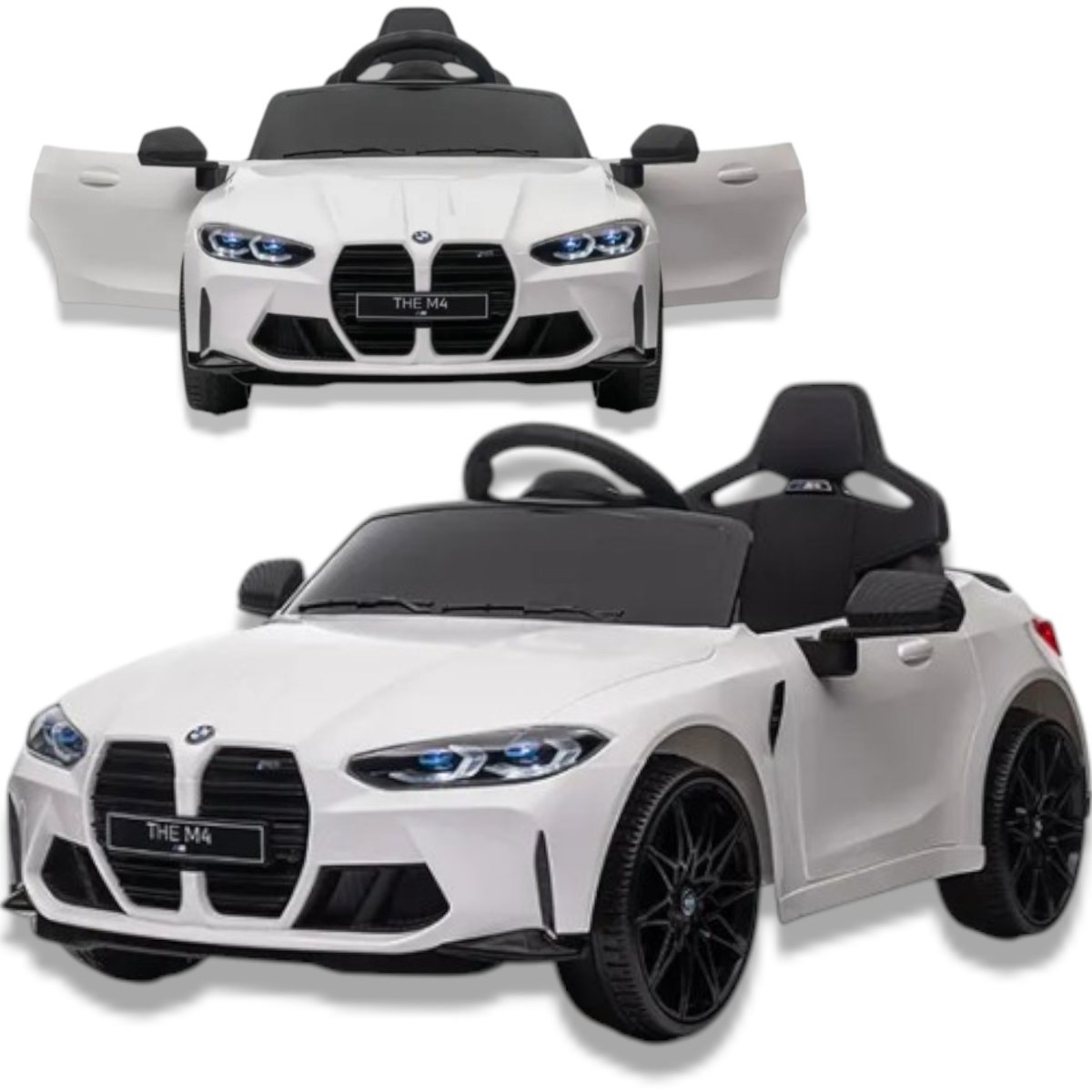 Auto na akumulator BMW M4 Białe Autko dla dzieci Samochód elektryczny sterowany zabawka dla dziecka