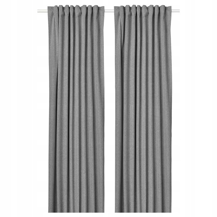 IKEA ROSENMANDEL ZASŁONY ZACIEMNIAJĄCE SZARE 2 SZT