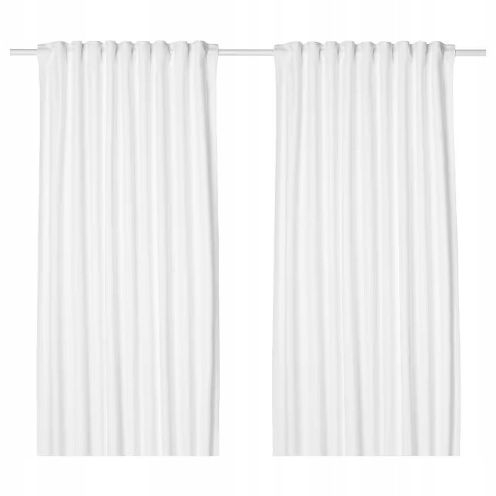 IKEA TIBAST ZASŁONA BIAŁY 145X300 2SZT
