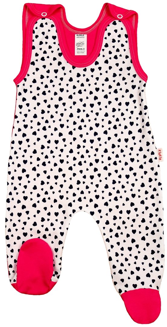 ŚPIOCHY Śpioszki bawełniane SERDUSZKA 68 KLEKLE