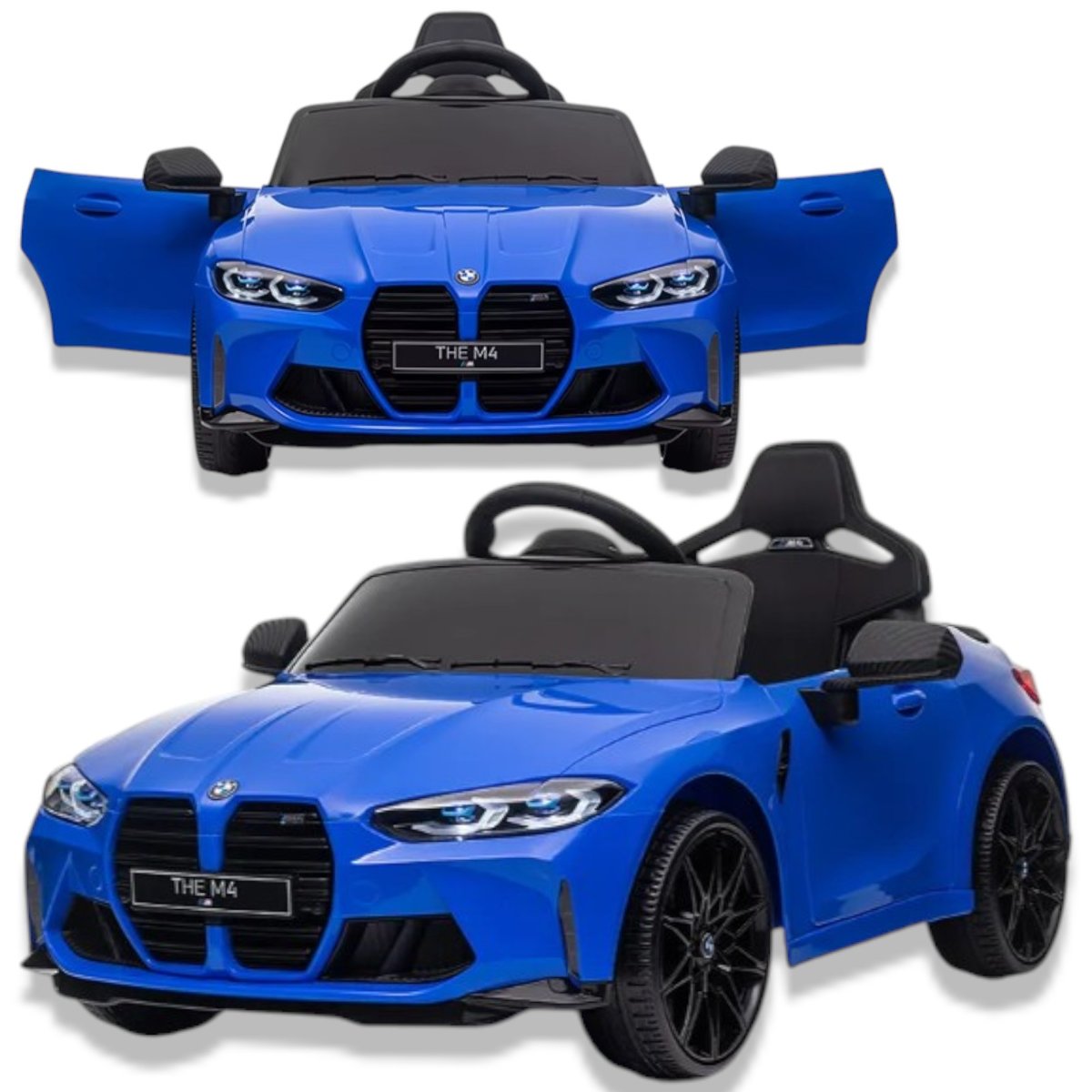 Auto na akumulator BMW M4 Niebieskie dla dzieci Samochód elektryczny Autko sterowane dla dziecka zabawka