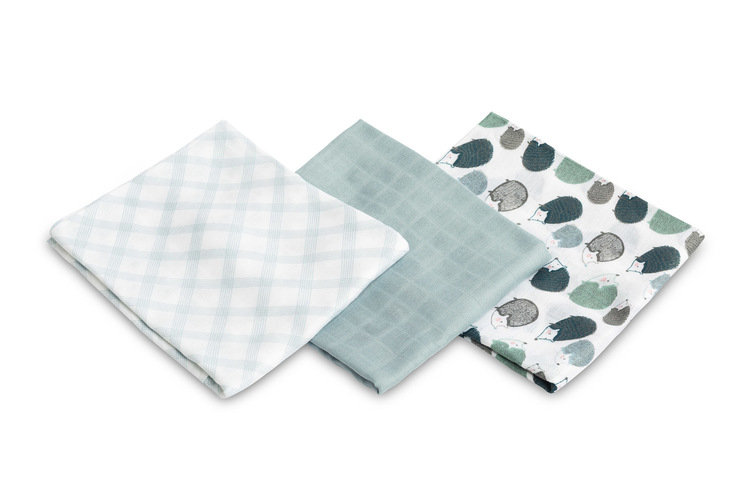 Sensillo Pielucha Bambusowa 3-Pak Jeżyk Blue 70X80