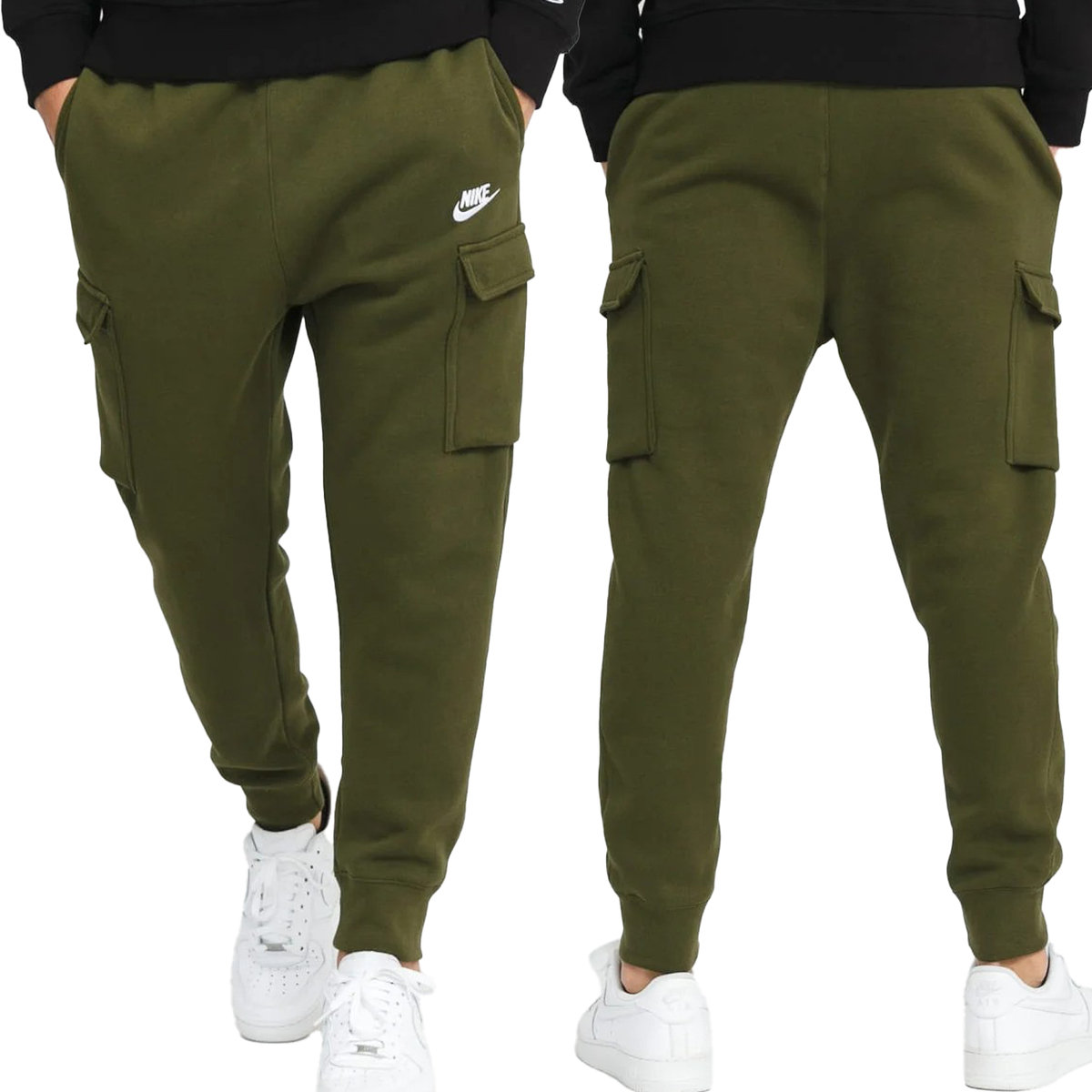 Nike spodnie męskie bojówki cargo dresowe khaki CD3129-326 XL