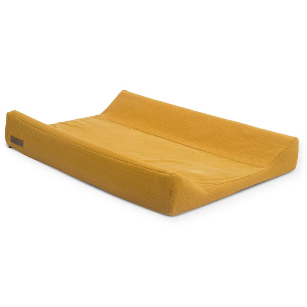 vidaXL Poszewka na matę Brick, 50x70 cm, aksamit, musztardowa