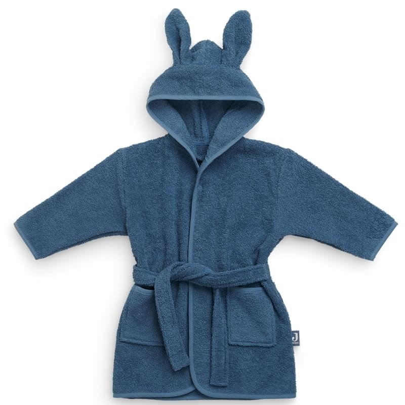 Jollein - Szlafroczek Kąpielowy Rabbit Z Kapturem 3 - 4 Lata Frotte Jeans Blue
