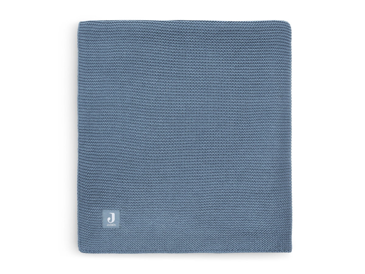 Kocyk Tkany 75 X 100 Cm Jollein Basic Jeans Blue