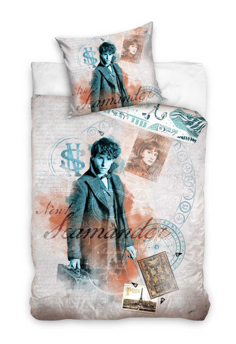 Komplet Pościeli Fantastyczne Zwierzęta Zbrodnie Grindelwalda COG201002 135 x 200 cm