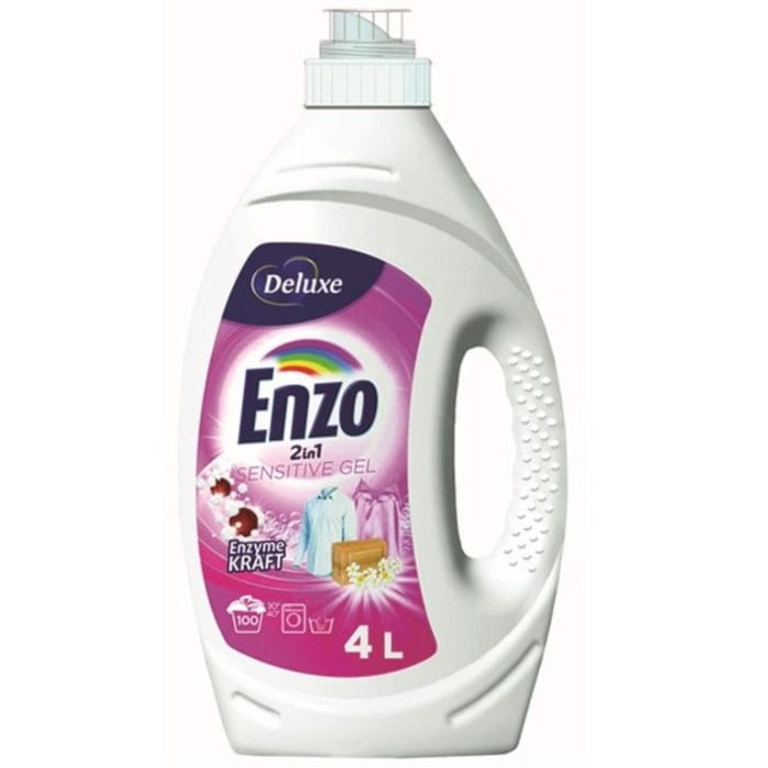 Deluxe Enzyme Kraft 2w1 Enzo Sensitive 4L (żel do prania białych i kolorowych tkanin)