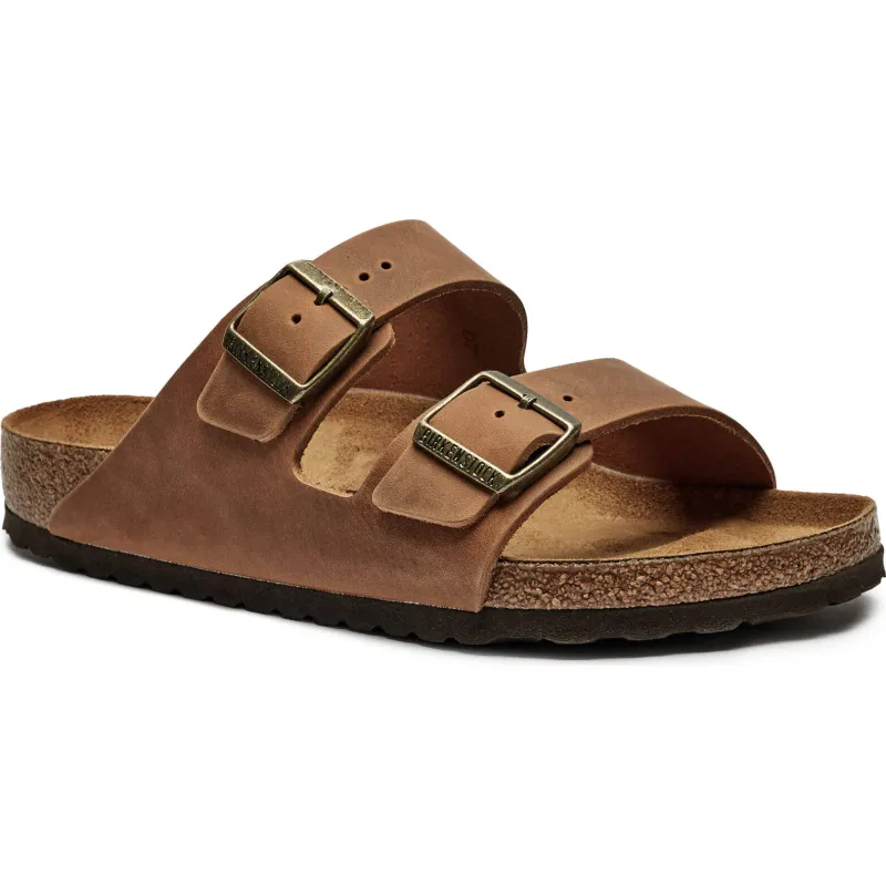 Birkenstock Skórzane klapki Arizona LEOI
