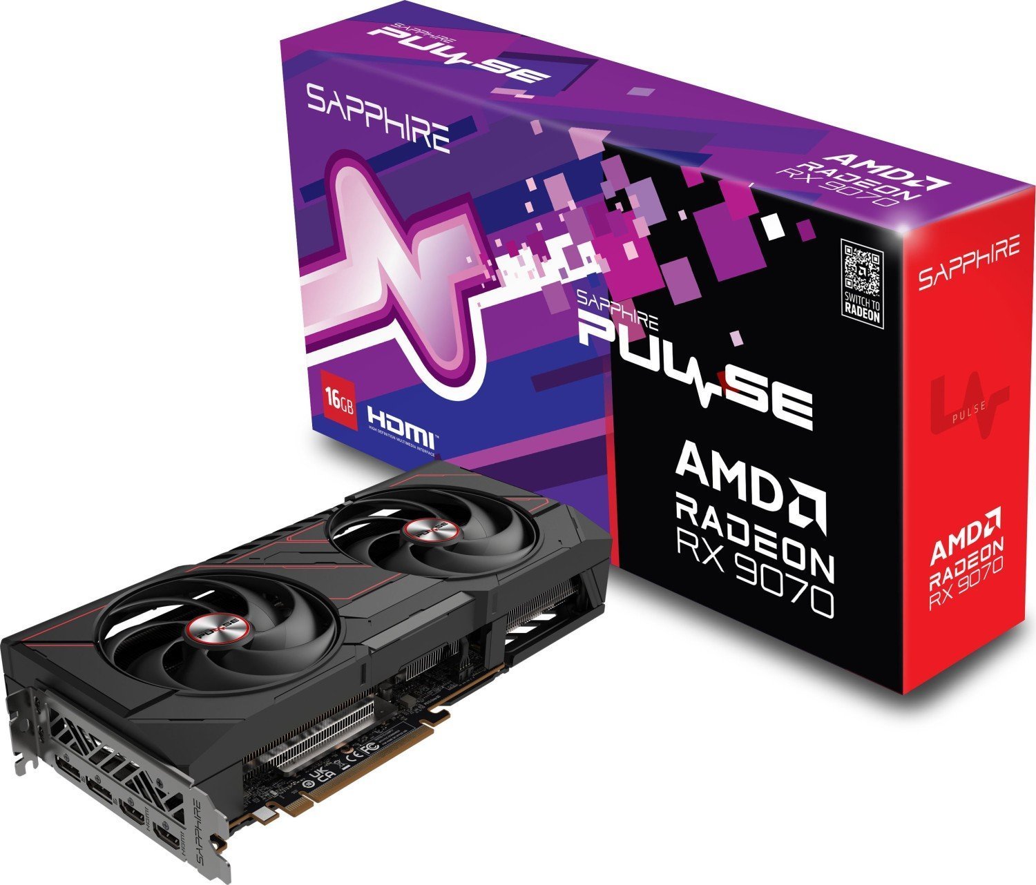 Sapphire Pulse Radeon RX 9070 16GB GDDR6 11349-03-20G