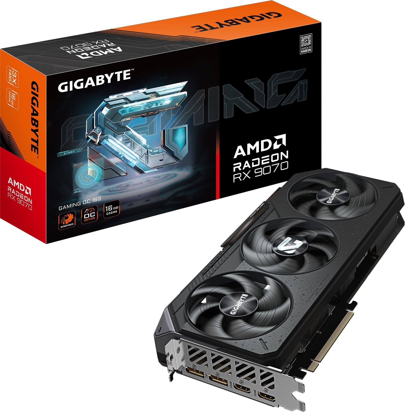 Gigabyte Radeon RX 9070 Gaming OC 16GB GDDR6 GV-R9070GAMING OC-16GD