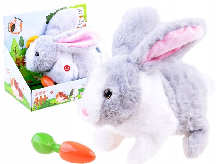 Interaktywny Królik Chrupaczek Kica Chrupie + Marchewka