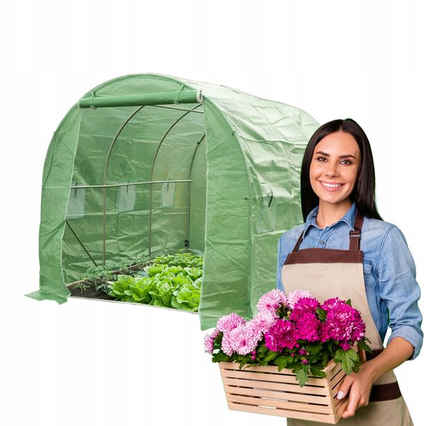 Tunel Foliowy Ogrodowy Szklarnia 6m2 Folia Namiot Uv-4 Premium 3x2 Oxalis I