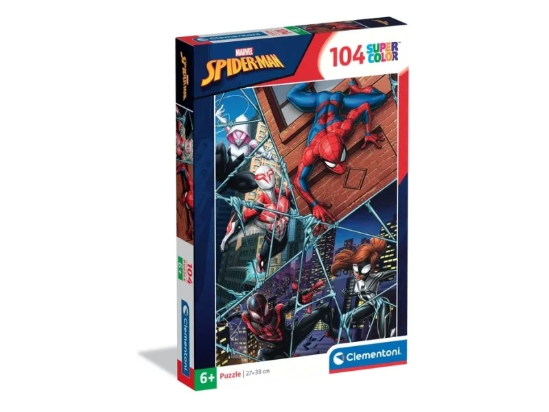 Puzzle 104 elementów. Super kolor. Spider-Man