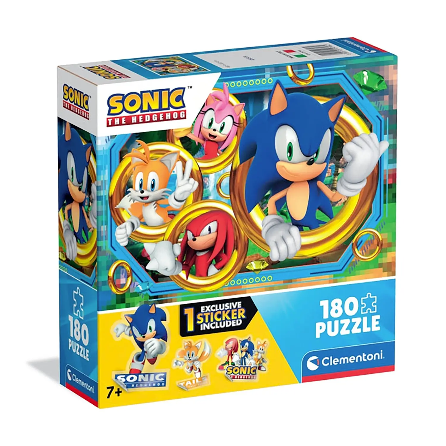 Puzzle super 180 elementów. Super kolor Sonic 1