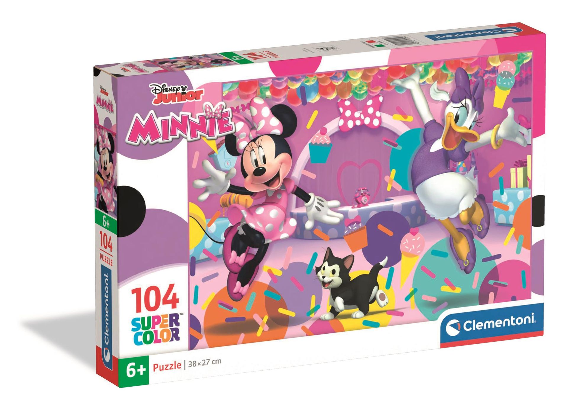 Puzzle 104 elementów. Super kolor. Minnie