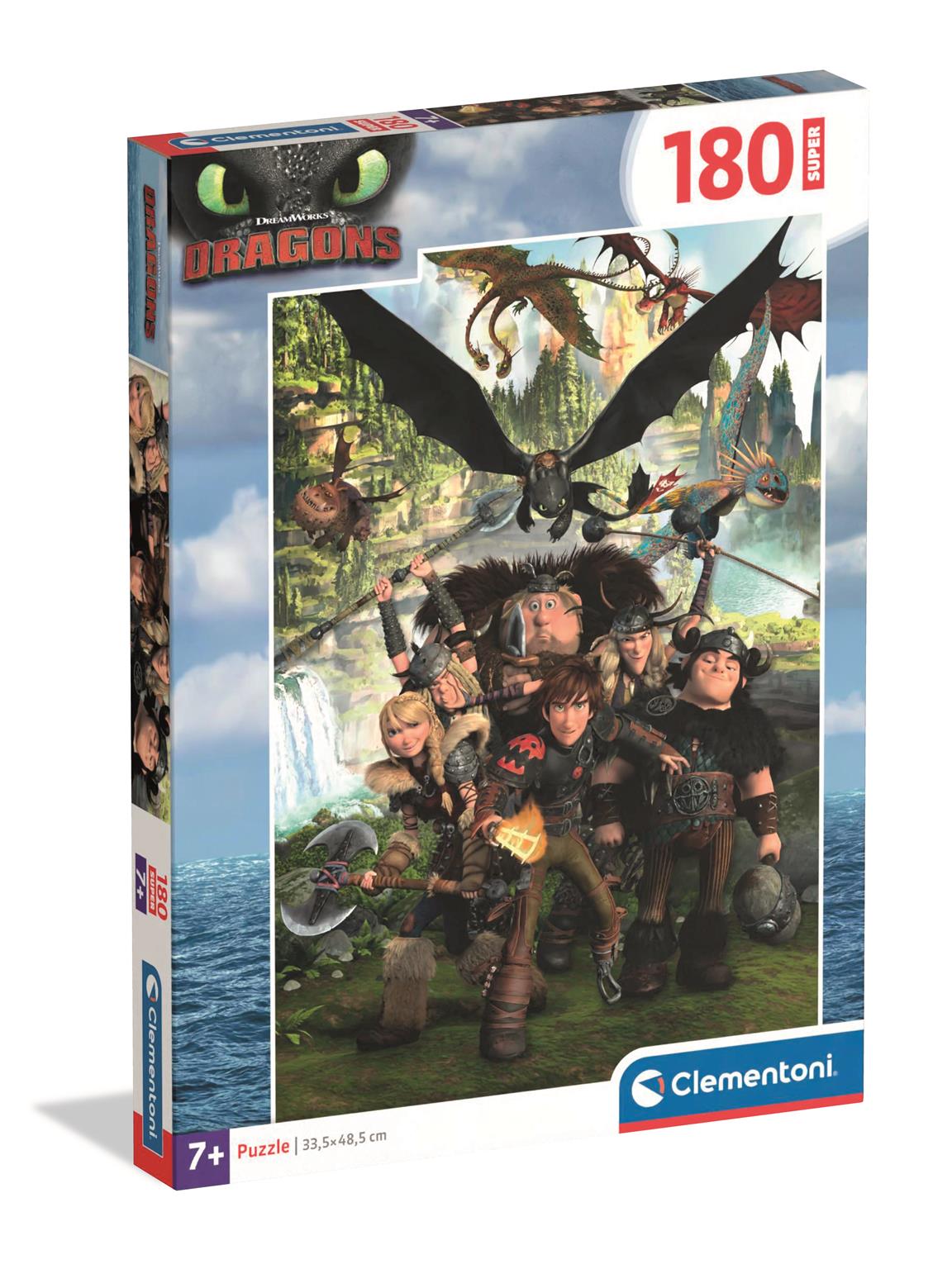 Puzzle super 180 elementów. How to Train Your Dragon