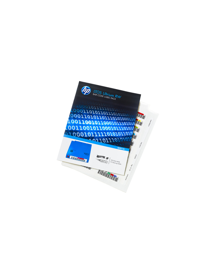 Kody kreskowe do automatyzacji pracy taśm HP LTO5 Ultrium WORM 110szt