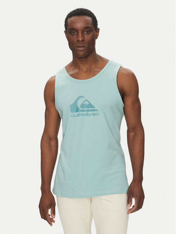 Quiksilver Tank top EQYZT08041 Turkusowy Regular Fit