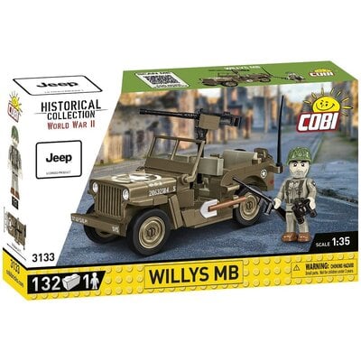 Klocki plastikowe COBI Historical Collection World War II Willys MB COBI-3133