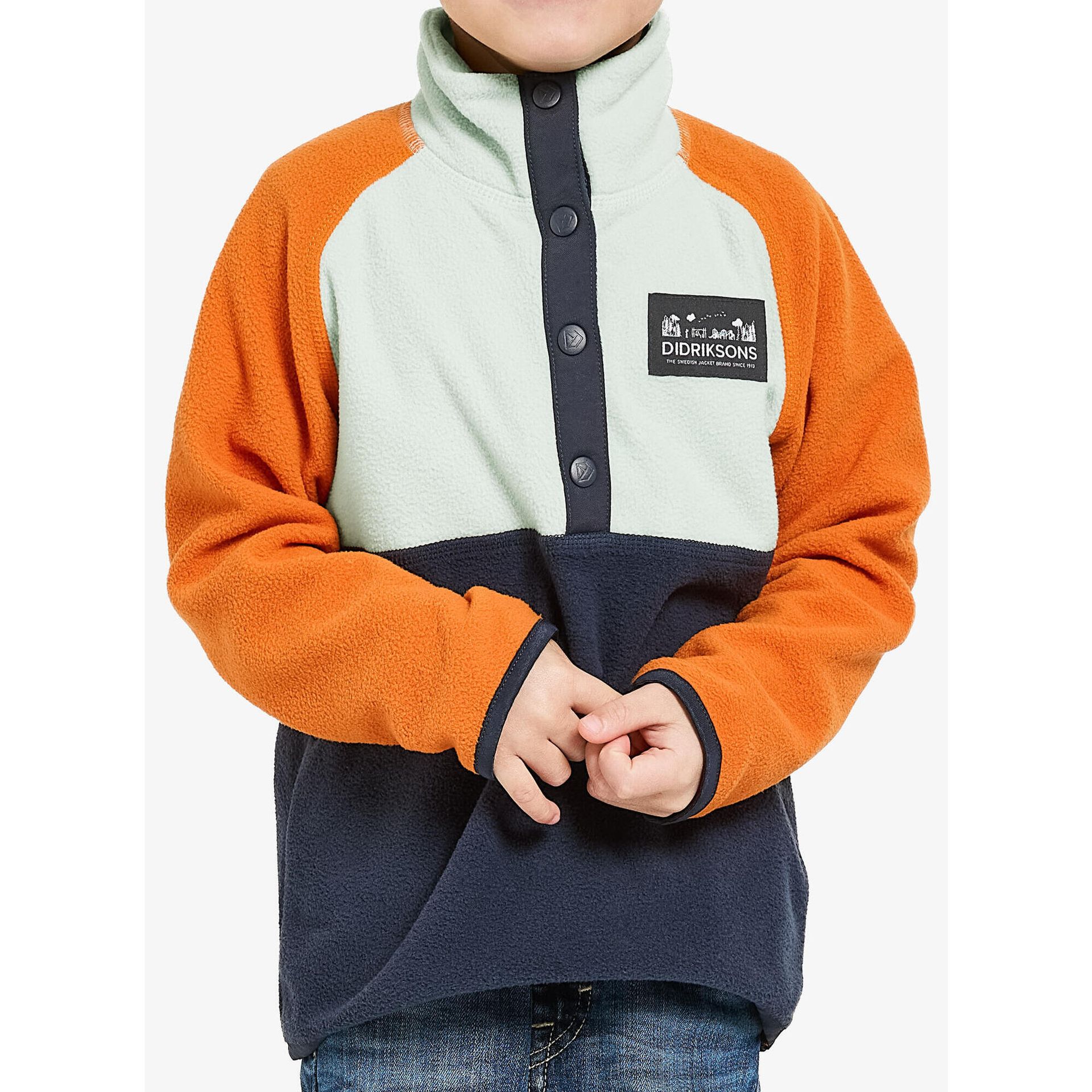 Bluza polarowa dziecięca Didriksons Monte Half Button 4