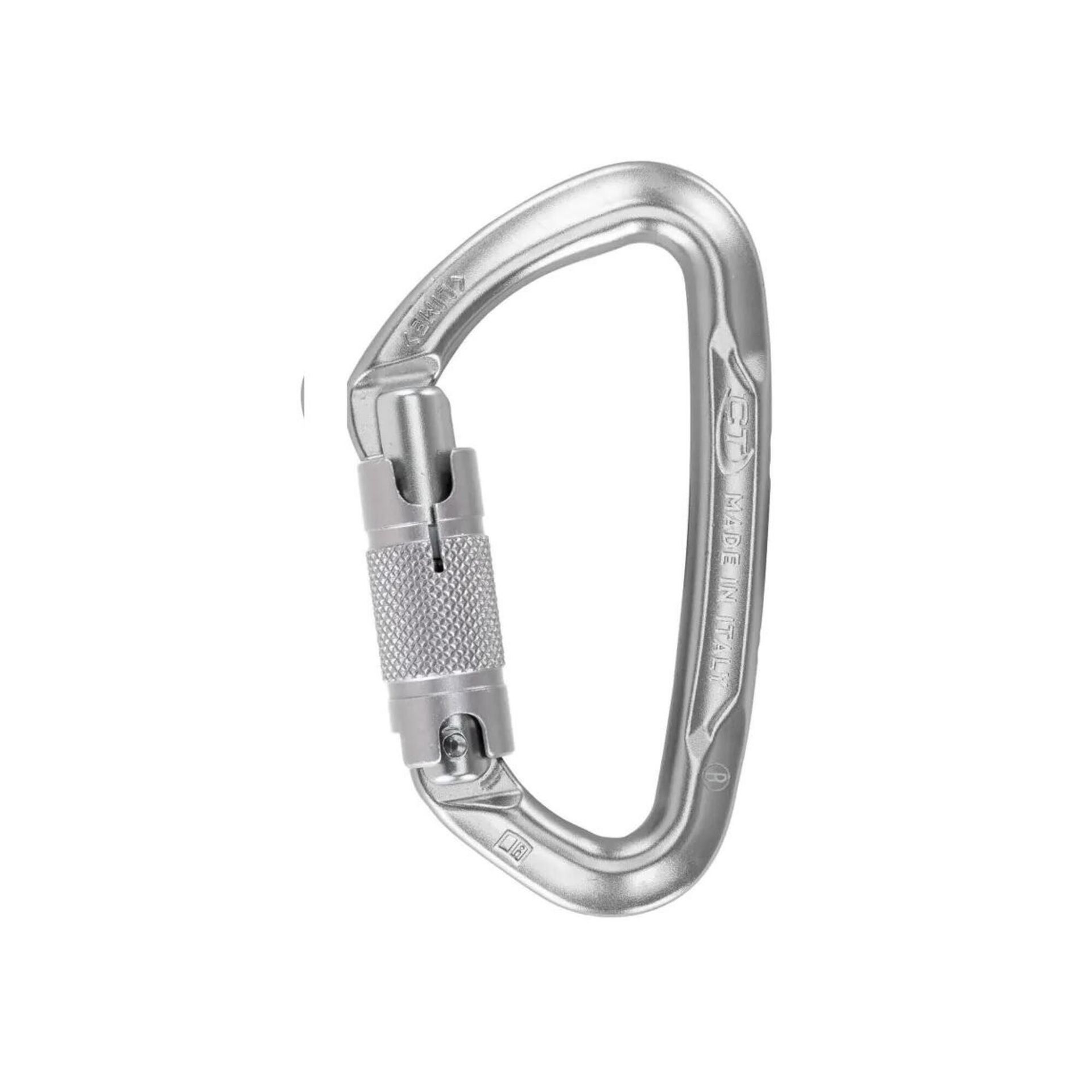 Climbing Technology Lime wg Twist Lock karabińczyk, srebrny 2C45000XTBCTSTD