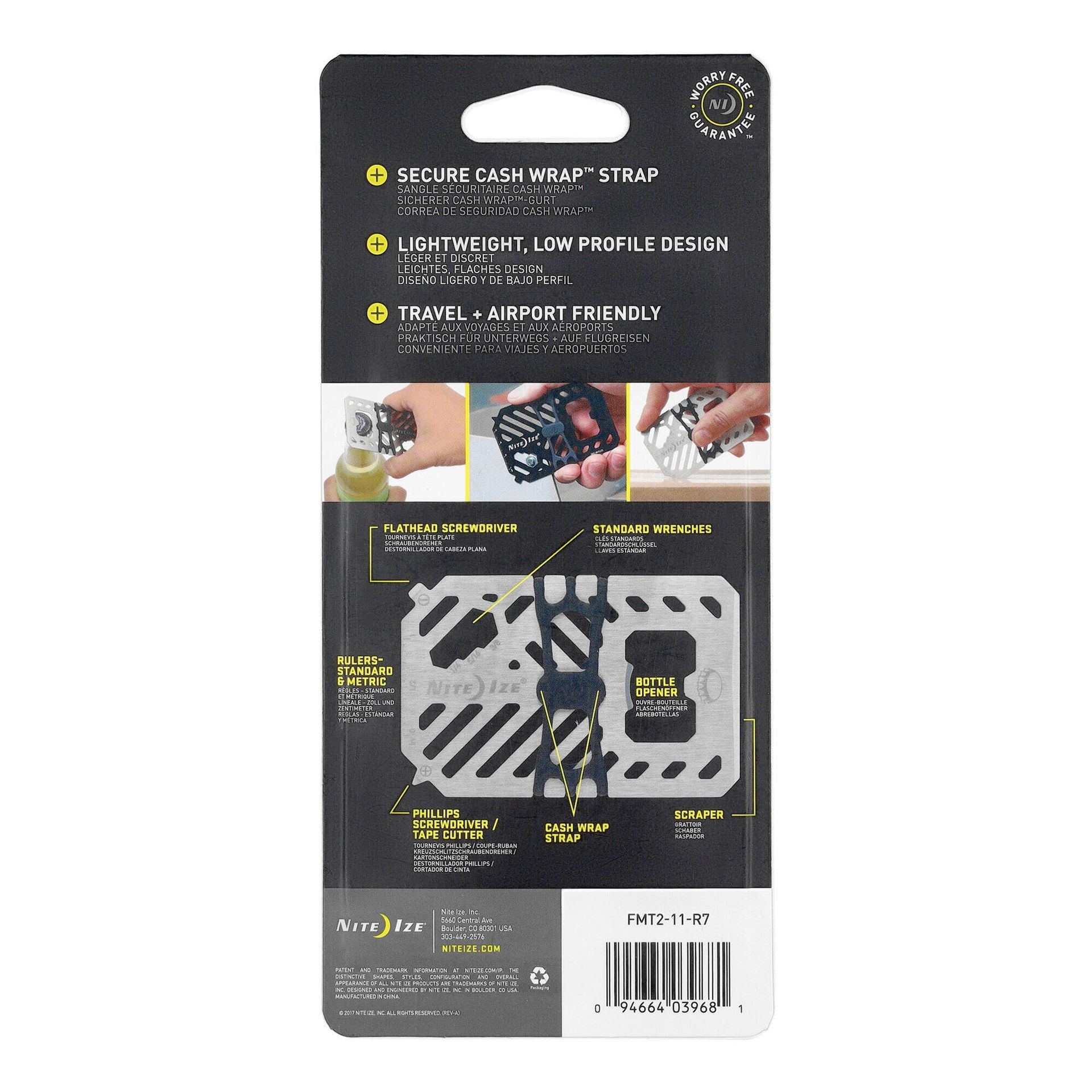Nite Ize Multitool FinancialTool Wallet II - stalowy (FMT2-11-R7)