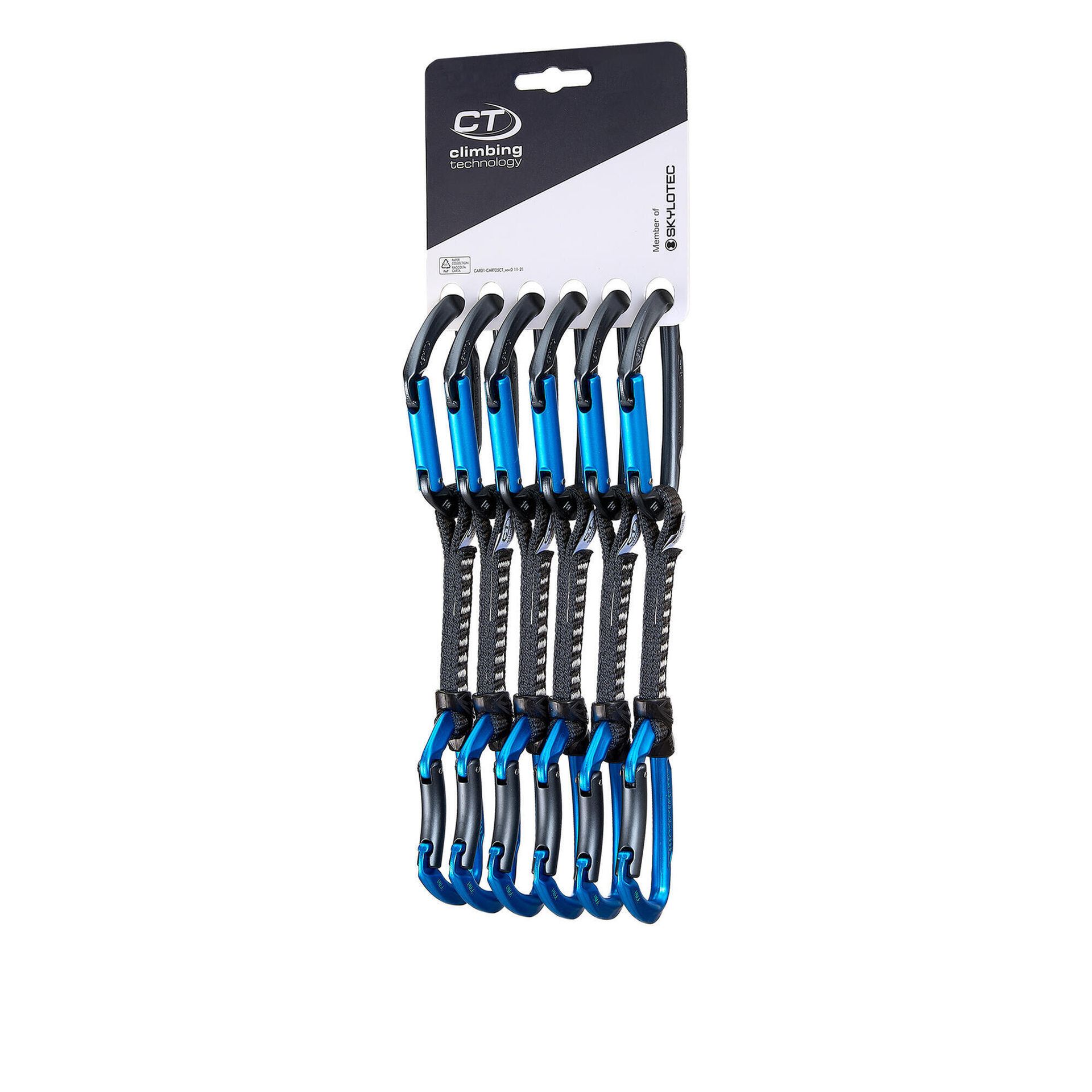 Ekspres wspinaczkowy Climbing Technology Lime B Set DY 12 cm - anthracite/blue electric