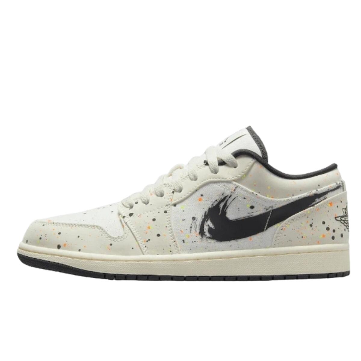 Nike Air Jordan 1 Retro Low Se Brushstroke Swoosh Paint Splatter