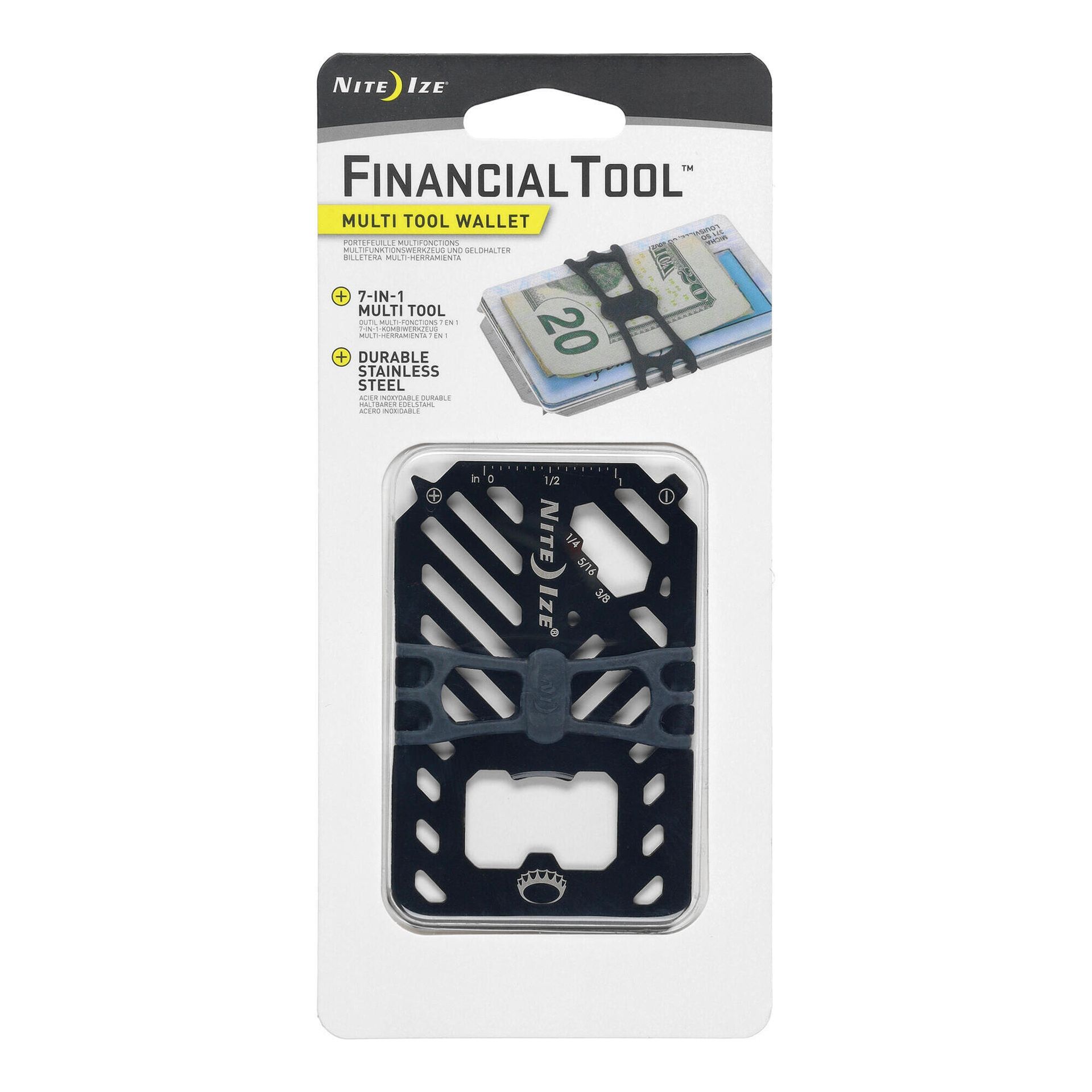 Nite Ize Wielofunkcyjny multi-tool Financial Tool z funkcją portfela czarny FMT2-01-R7