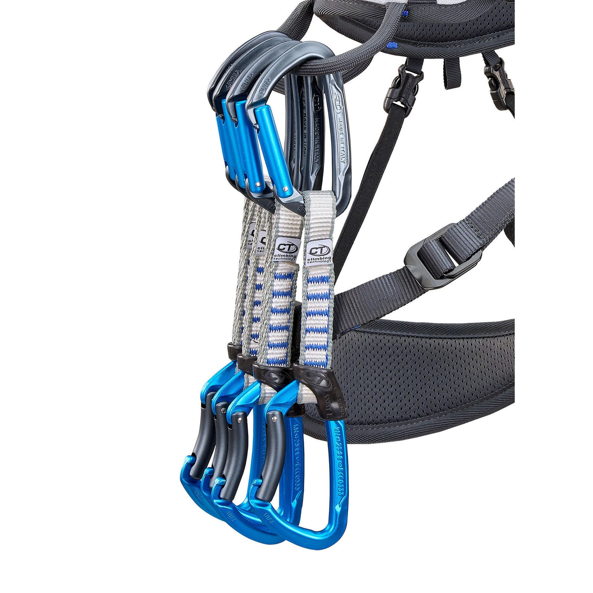 Ekspres wspinaczkowy Climbing Technology Lime B Set NY 12 cm - anthracite/blue