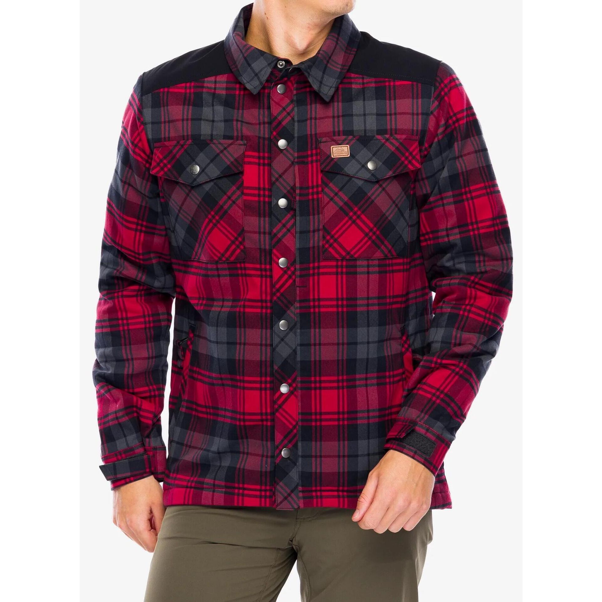 Koszula Ocieplana Helikon-Tex Winter Warden - Slate Crimson Plaid