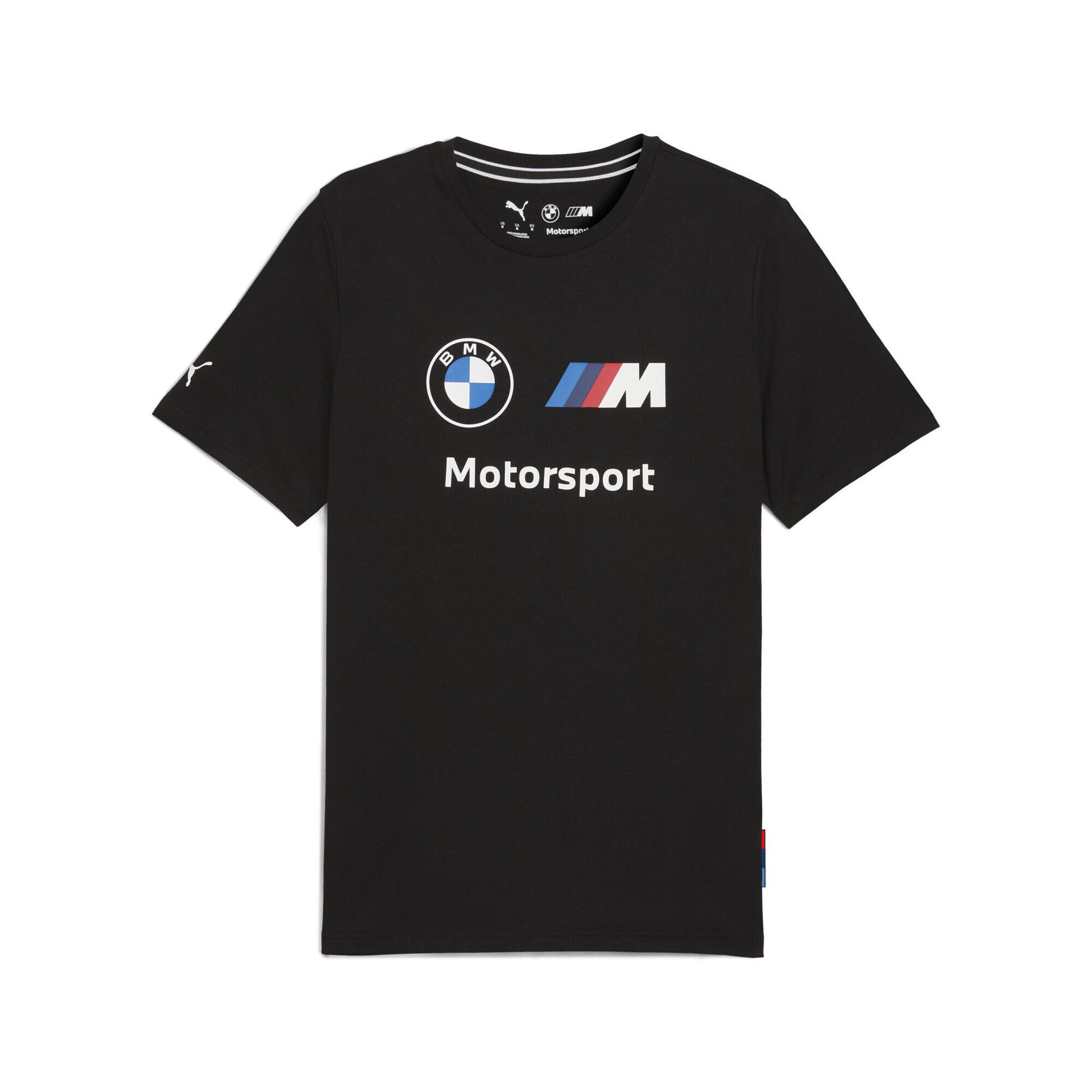 Męska koszulka BMW M Motorsport Essentials Logo PUMA Black