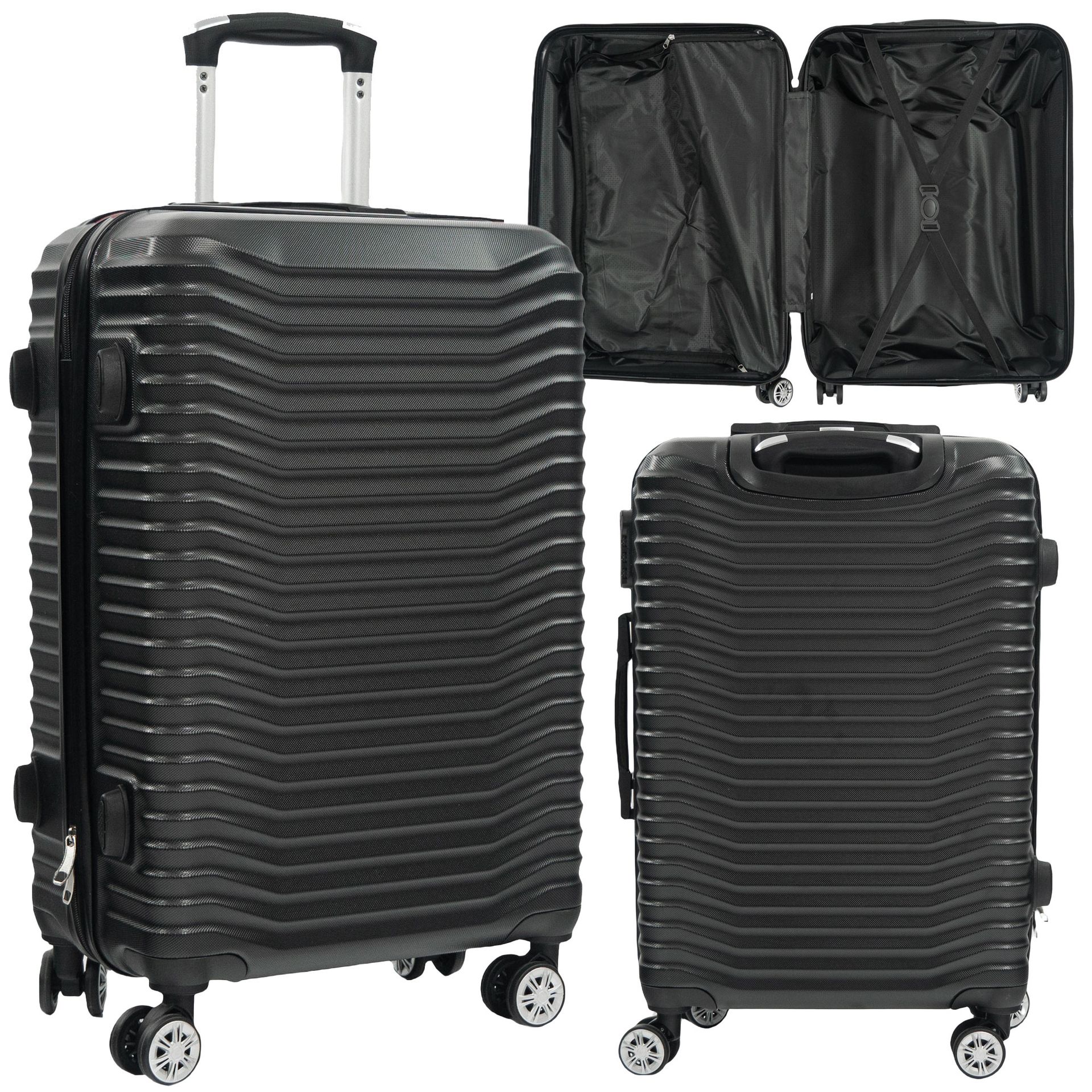 Walizka Artnico 63 l 64x43x25 cm średnia czarna