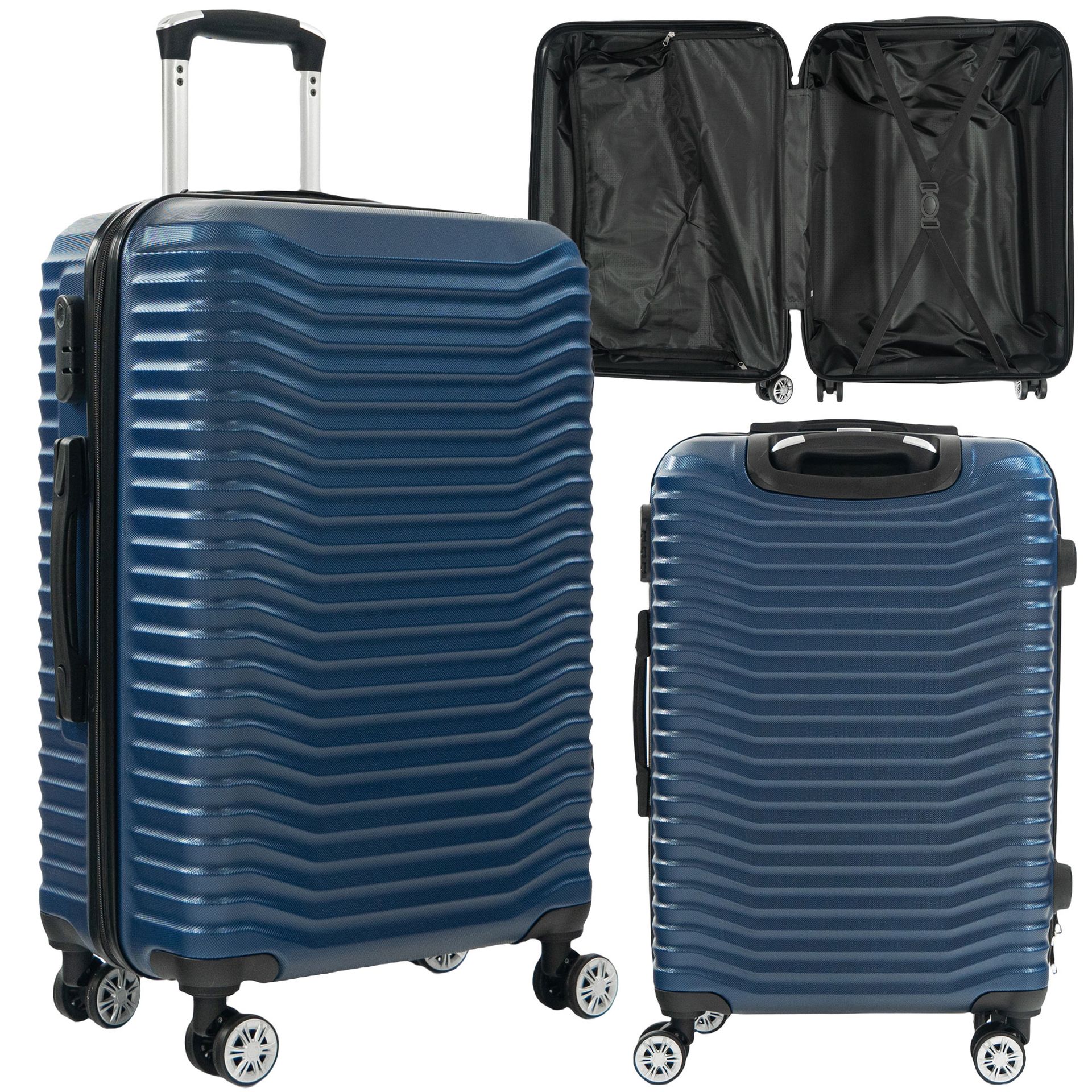 Walizka Artnico 63 l 64x43x25 cm średnia granatowa