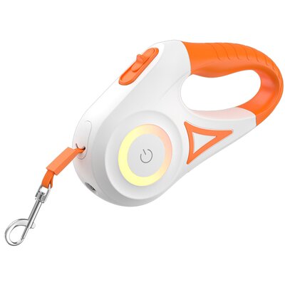 Smycz ROJECO RQYS-04 (5m - 35 kg) Pomarańczowo-biały