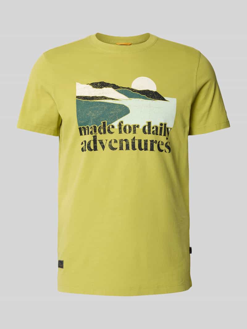 T-shirt z nadrukiem z motywem i napisem