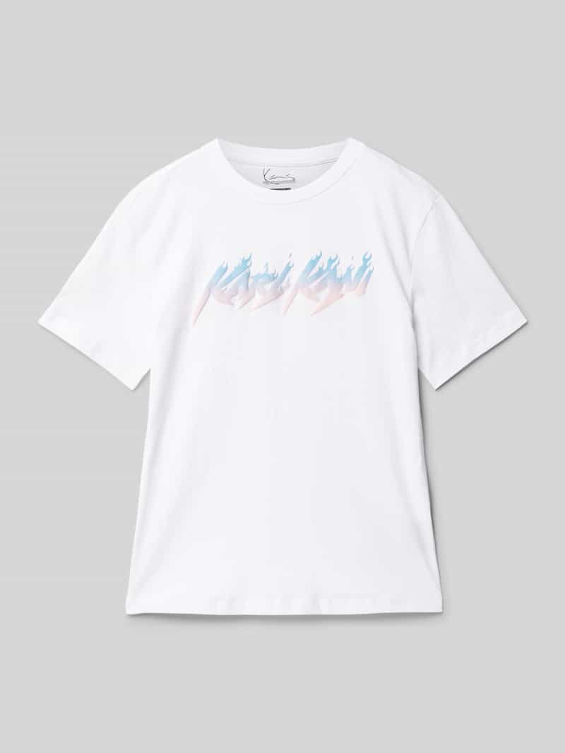 T-shirt z nadrukiem z logo