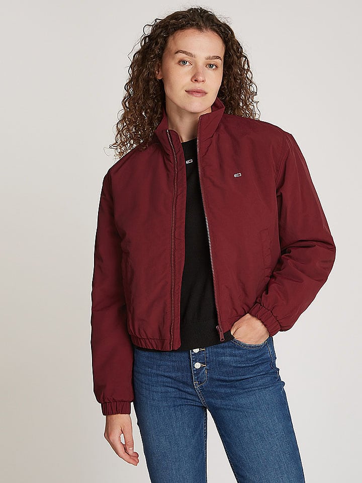 TOMMY JEANS Kurtka przejściowa w kolorze bordowym