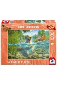 Puzzle PQ 1000 Mark Fredrickson Labrador na rybach